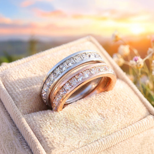 Divine | Princess-Cut Channel-Set Eternity Wedding Band