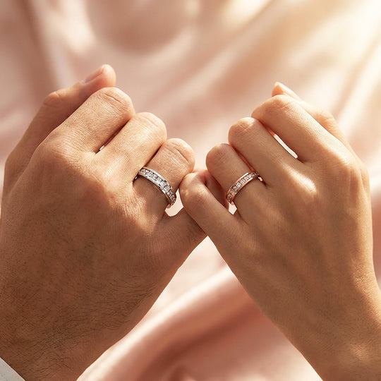 Divine | Princess-Cut Channel-Set Eternity Wedding Band