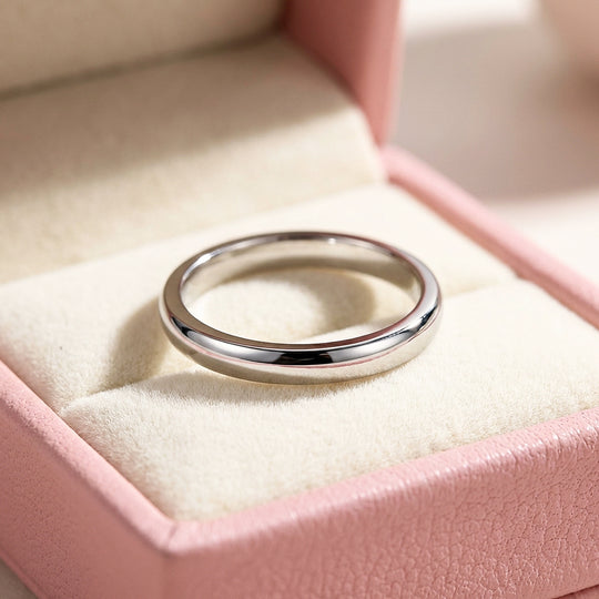 Eternal Silver Polished Tungsten Carbide Ring