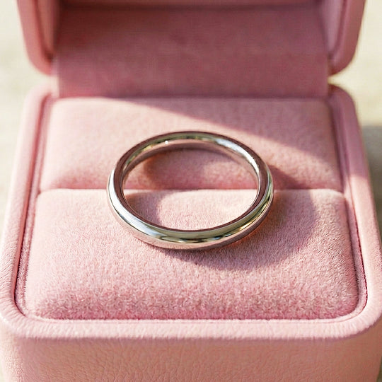 Eternal Silver Polished Tungsten Carbide Ring