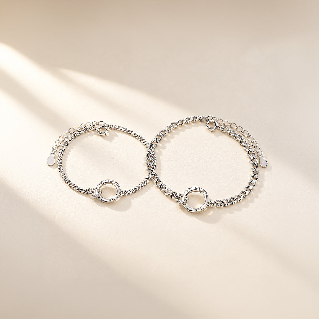 Gelang Pasangan Cinta Tak Terhingga 