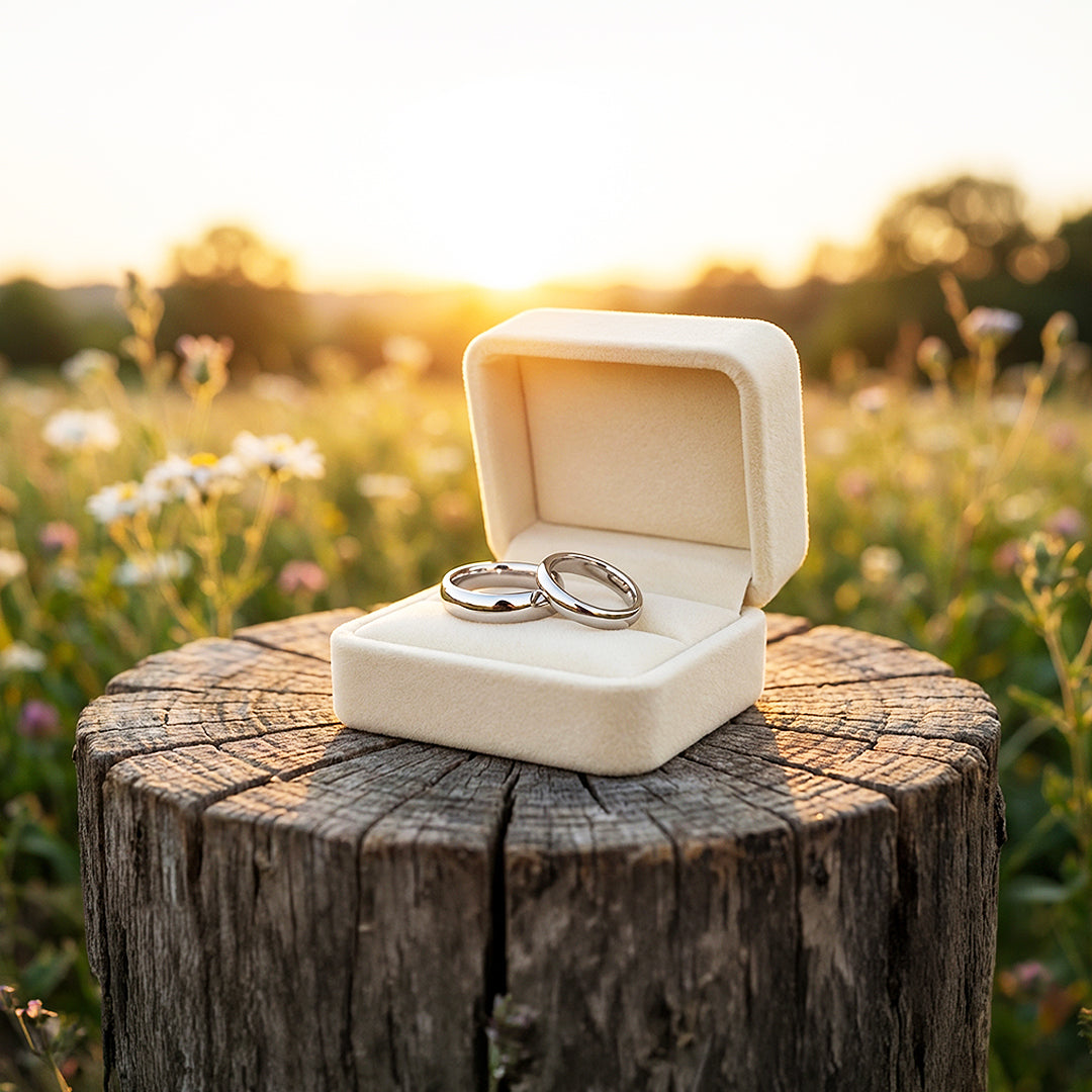 Infinite | Tungsten Couple Rings | Silver Wedding Bands - Ring | Singapore Jewellery, Wedding Rings &amp; Gifts | Same Day Delivery | Tiara.com.sg