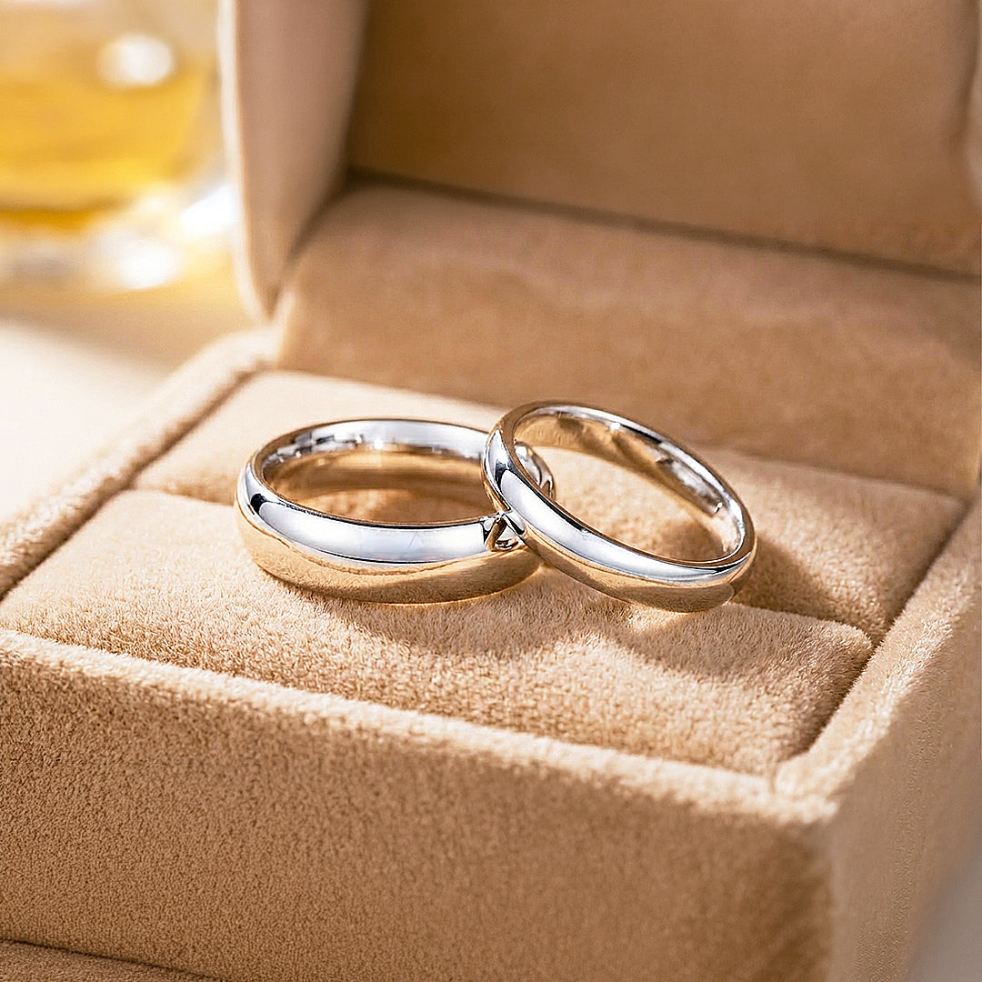 Infinite | Tungsten Couple Rings | Silver Wedding Bands - Ring | Singapore Jewellery, Wedding Rings & Gifts | Same Day Delivery | Tiara.com.sg