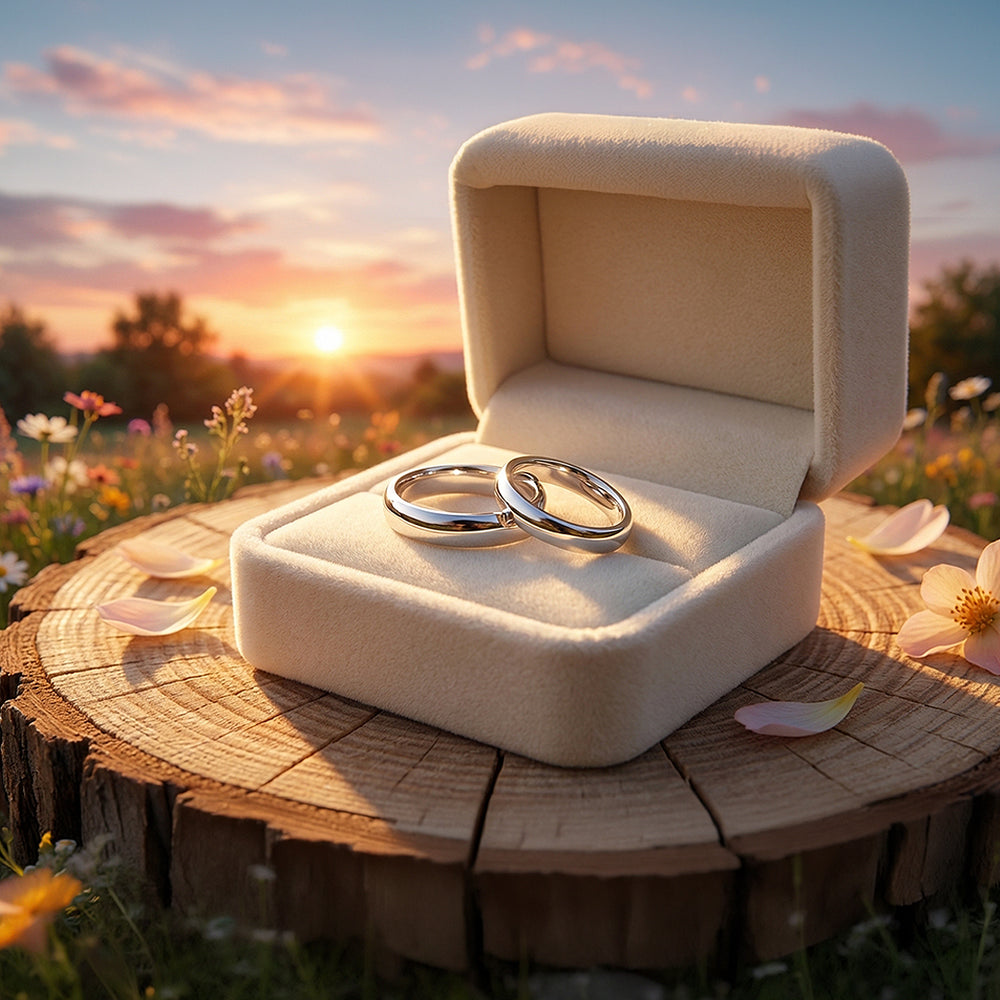 Infinite | Tungsten Couple Rings | Silver Wedding Bands - Ring | Singapore Jewellery, Wedding Rings & Gifts | Same Day Delivery | Tiara.com.sg