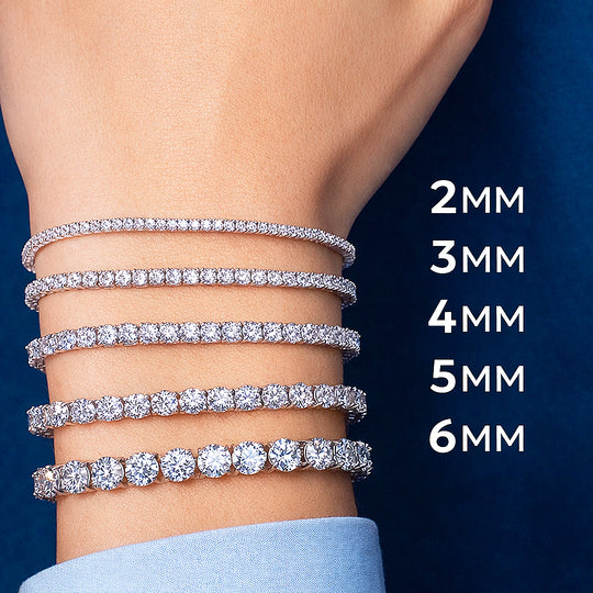 Square Tennis Bracelet | Moissanite | Prm9145 - Bracelets | Singapore Jewellery, Wedding Rings &amp; Gifts | Same Day Delivery | Tiara.com.sg
