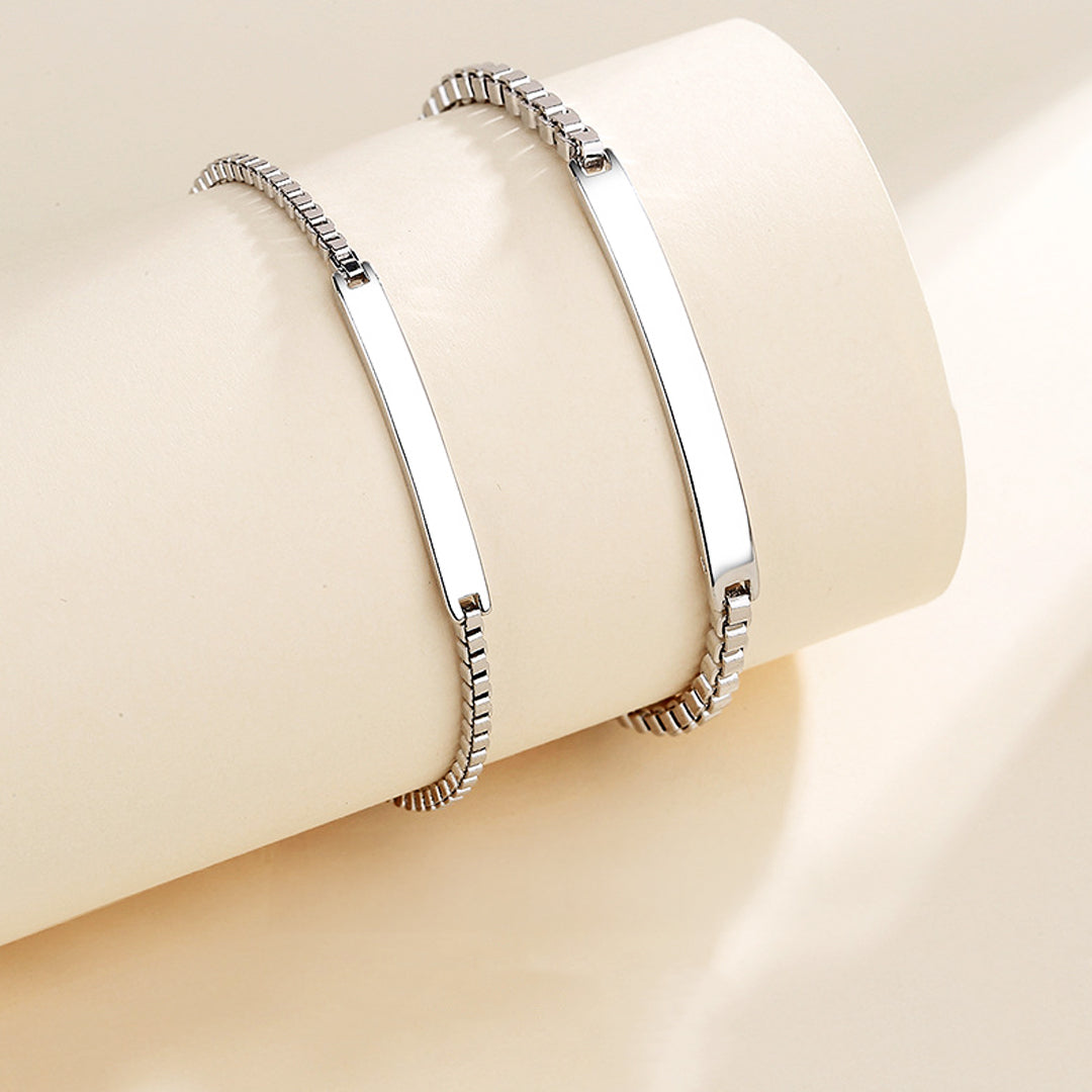 Linear Love Couple Bracelets - Same Day Couple | Singapore Jewellery, Wedding Rings & Gifts | Same Day Delivery | Tiara.com.sg