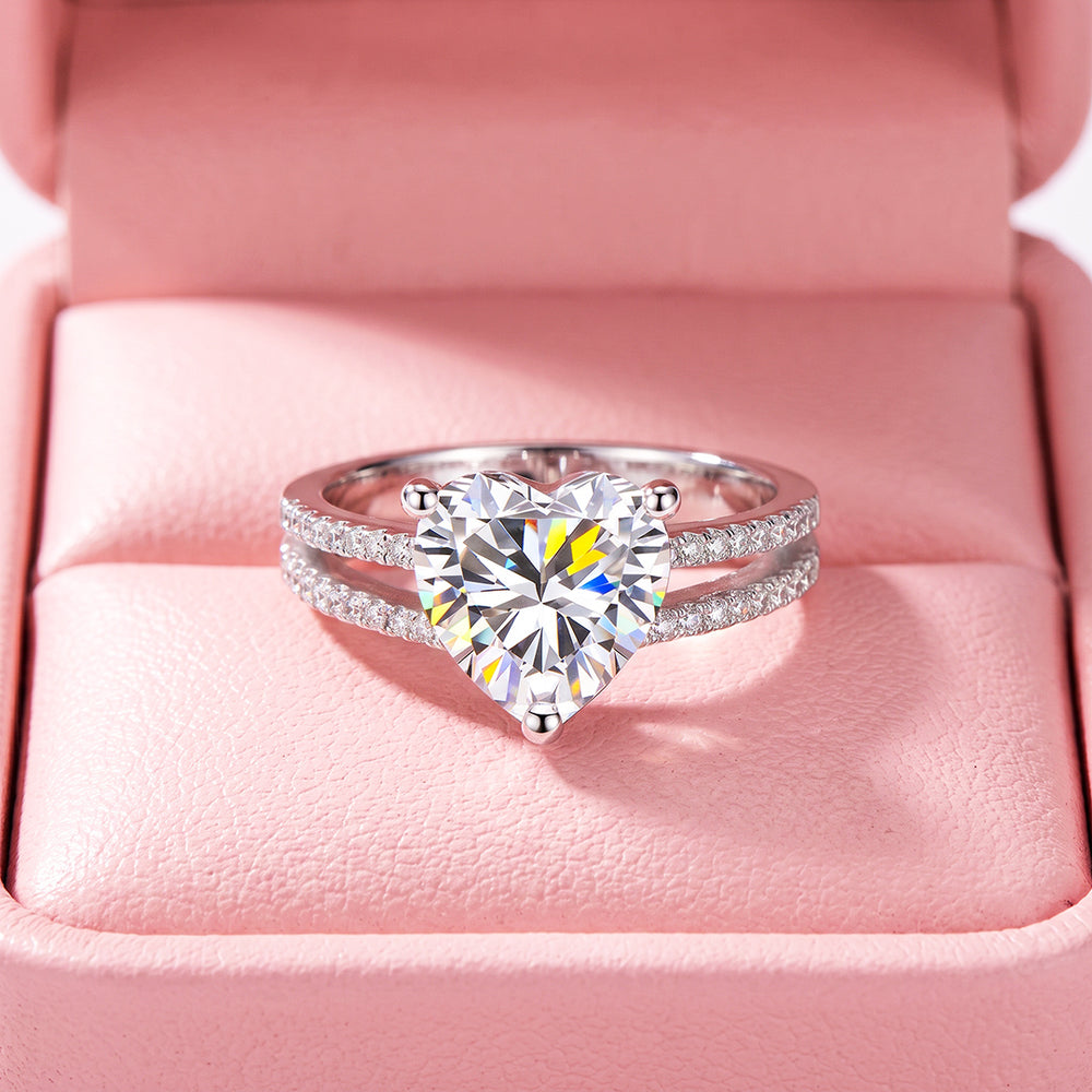 Heart-Cut Split Shank Ring | Women's Ring | Luxe1843 - Last Few Pieces❗