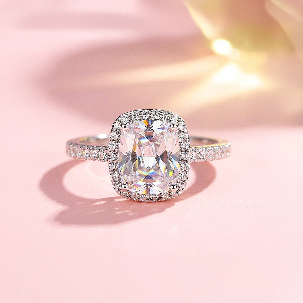 Cushion Halo Engagement Ring | Clearance | Luxe1886