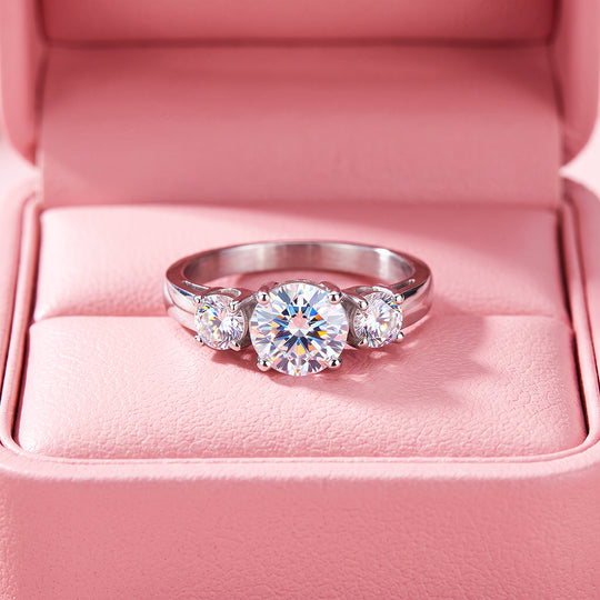 Three-Stone Solitaire Ring | Women&