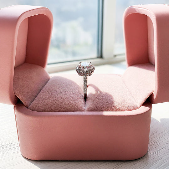 Cushion Halo Engagement Ring | Luxe1986 - new designs | Singapore Jewellery, Wedding Rings &amp; Gifts | Same Day Delivery | Tiara.com.sg