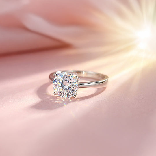 Round Solitaire Cathedral Engagement Ring | Luxe2001 - new designs | Singapore Jewellery, Wedding Rings &amp; Gifts | Same Day Delivery | Tiara.com.sg