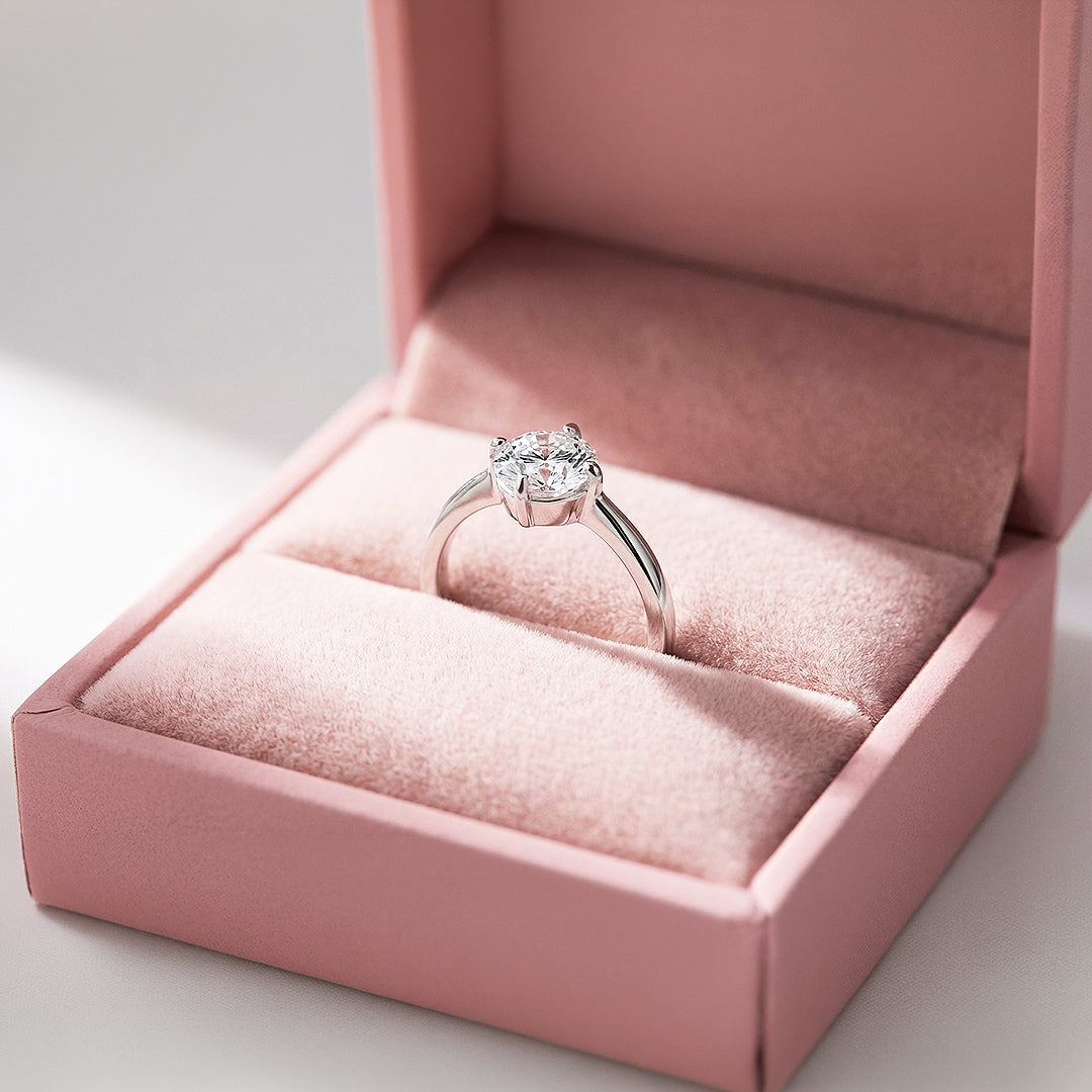 Round Solitaire Cathedral Engagement Ring | Luxe2001 - new designs | Singapore Jewellery, Wedding Rings &amp; Gifts | Same Day Delivery | Tiara.com.sg