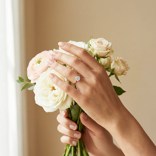 Round Solitaire Cathedral Engagement Ring | Luxe2001 - new designs | Singapore Jewellery, Wedding Rings &amp; Gifts | Same Day Delivery | Tiara.com.sg