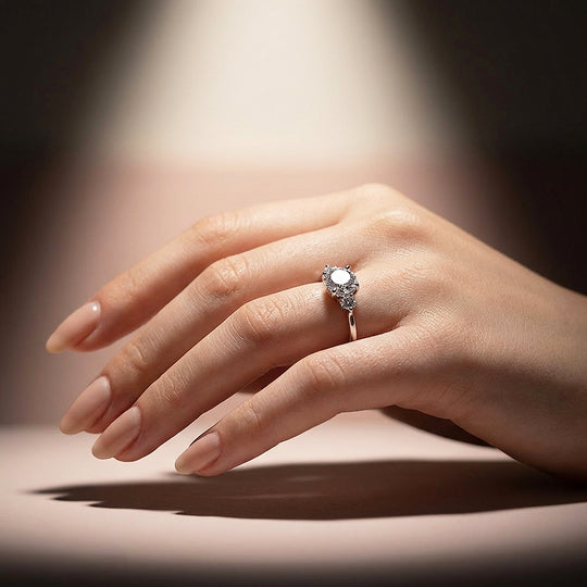 Round Trilogy Engagement Ring | Luxe2005 - new designs | Singapore Jewellery, Wedding Rings &amp; Gifts | Same Day Delivery | Tiara.com.sg
