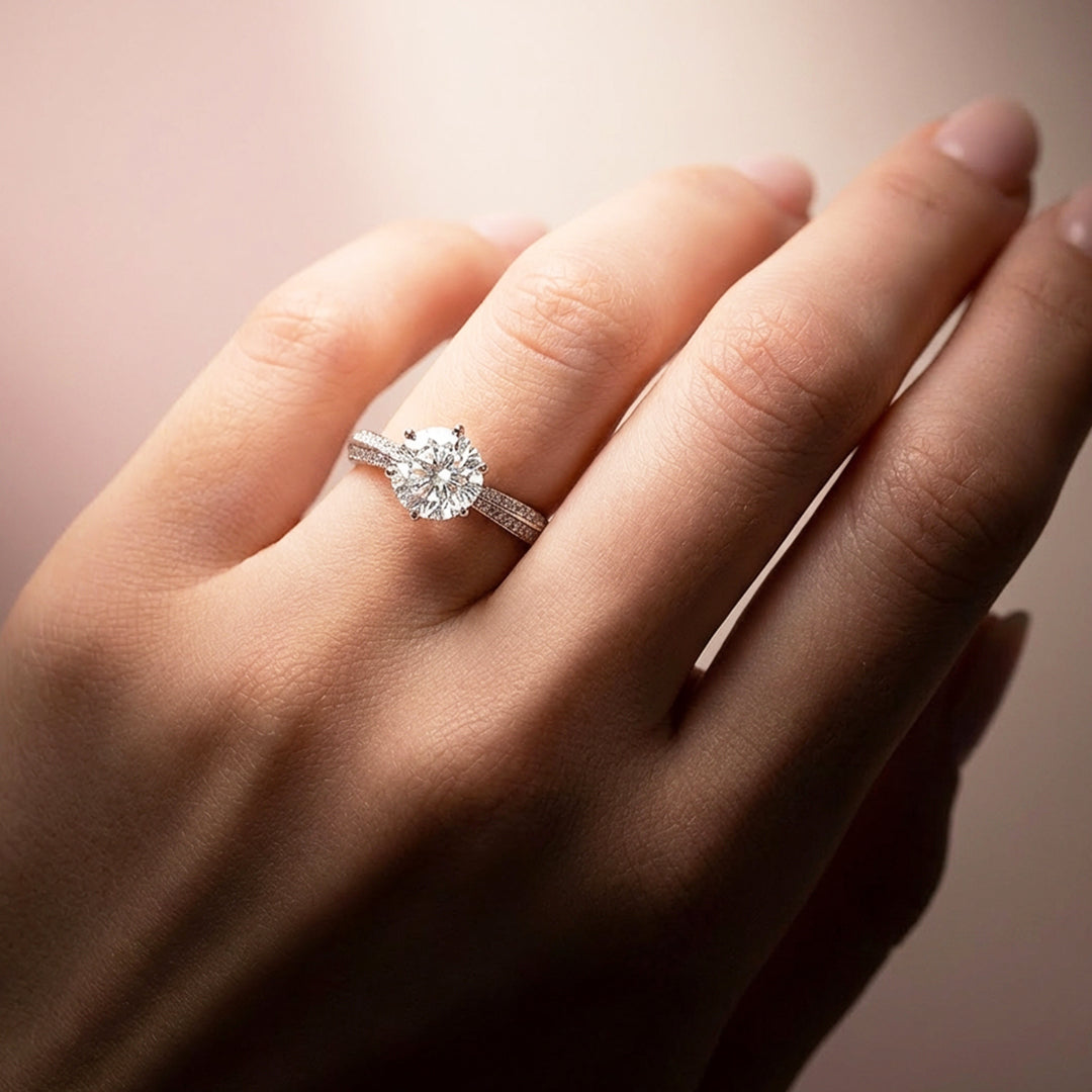 Round Solitaire Engagement Ring | Luxe2008 - new designs | Singapore Jewellery, Wedding Rings &amp; Gifts | Same Day Delivery | Tiara.com.sg