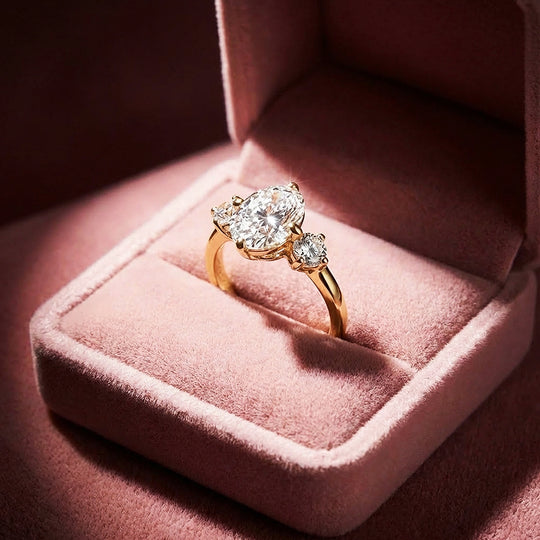 Oval Cut Three-Stone Engagement Ring | Classic Trilogy Setting | Luxe2012 - new designs | Singapore Jewellery, Wedding Rings &amp; Gifts | Same Day Delivery | Tiara.com.sg