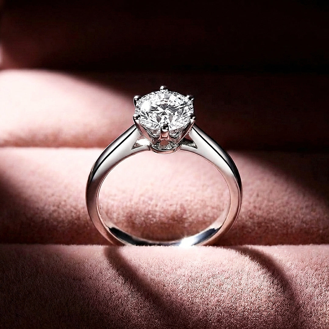 Round Solitaire Engagement Ring | White Gold | Luxe2017 - Ring | Singapore Jewellery, Wedding Rings &amp; Gifts | Same Day Delivery | Tiara.com.sg