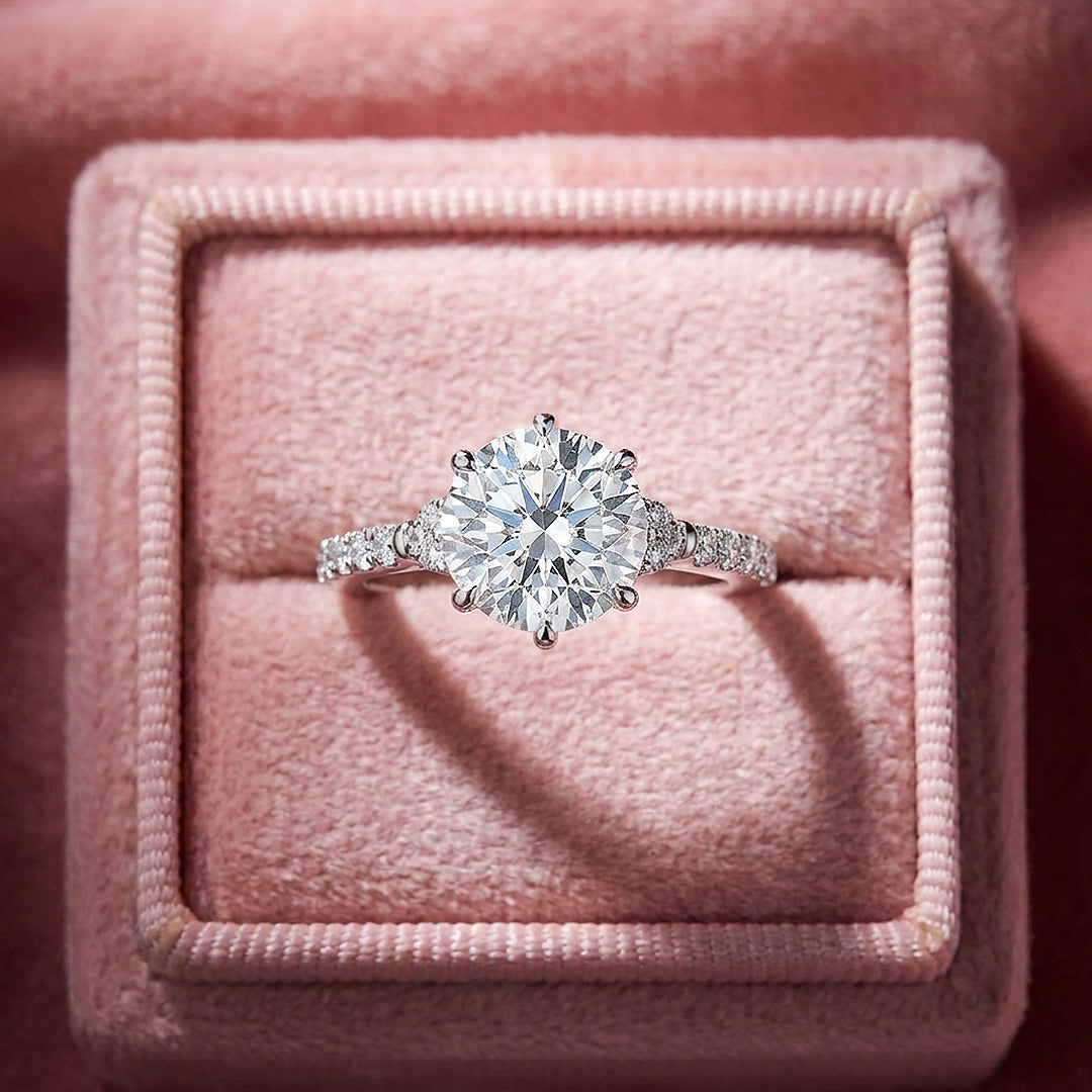 Round Solitaire Engagement Ring | Luxe2032 - Ring | Singapore Jewellery, Wedding Rings &amp; Gifts | Same Day Delivery | Tiara.com.sg