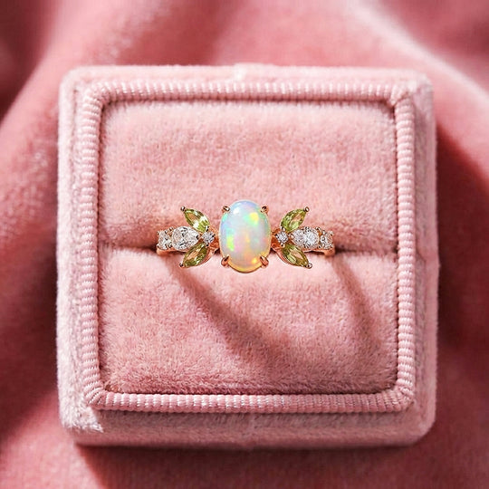 Oval Opal Engagement Ring | Luxe2036 - new designs | Singapore Jewellery, Wedding Rings &amp; Gifts | Same Day Delivery | Tiara.com.sg