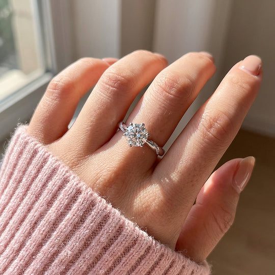 Round Brilliant Solitaire Engagement Ring | Luxe2038 - Adjustable Ring | Singapore Jewellery, Wedding Rings &amp; Gifts | Same Day Delivery | Tiara.com.sg