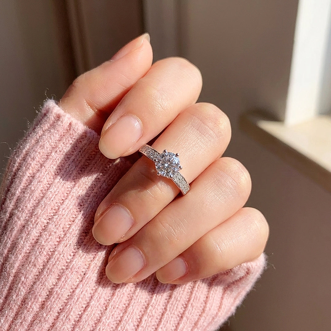 Round Solitaire Engagement Ring | Luxe2039 - Adjustable Ring | Singapore Jewellery, Wedding Rings &amp; Gifts | Same Day Delivery | Tiara.com.sg