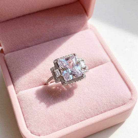Radiant Cut Halo Engagement Ring 5 Carats| Luxe2044