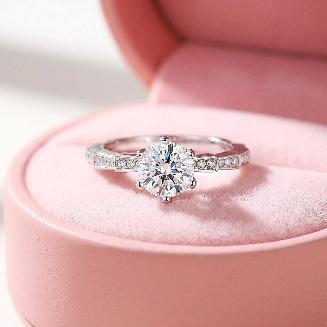 Round Cut Engagement Ring | Luxe2051 - Ring | Singapore Jewellery, Wedding Rings &amp; Gifts | Same Day Delivery | Tiara.com.sg