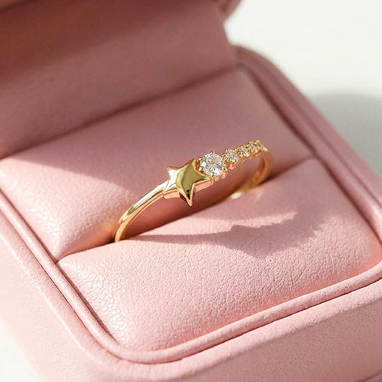 Star &amp; Stone Celestial Ring | Gold | Luxe2071