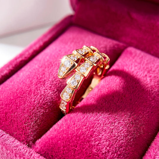 Double Wrap Pavé Statement Ring | Luxe2082