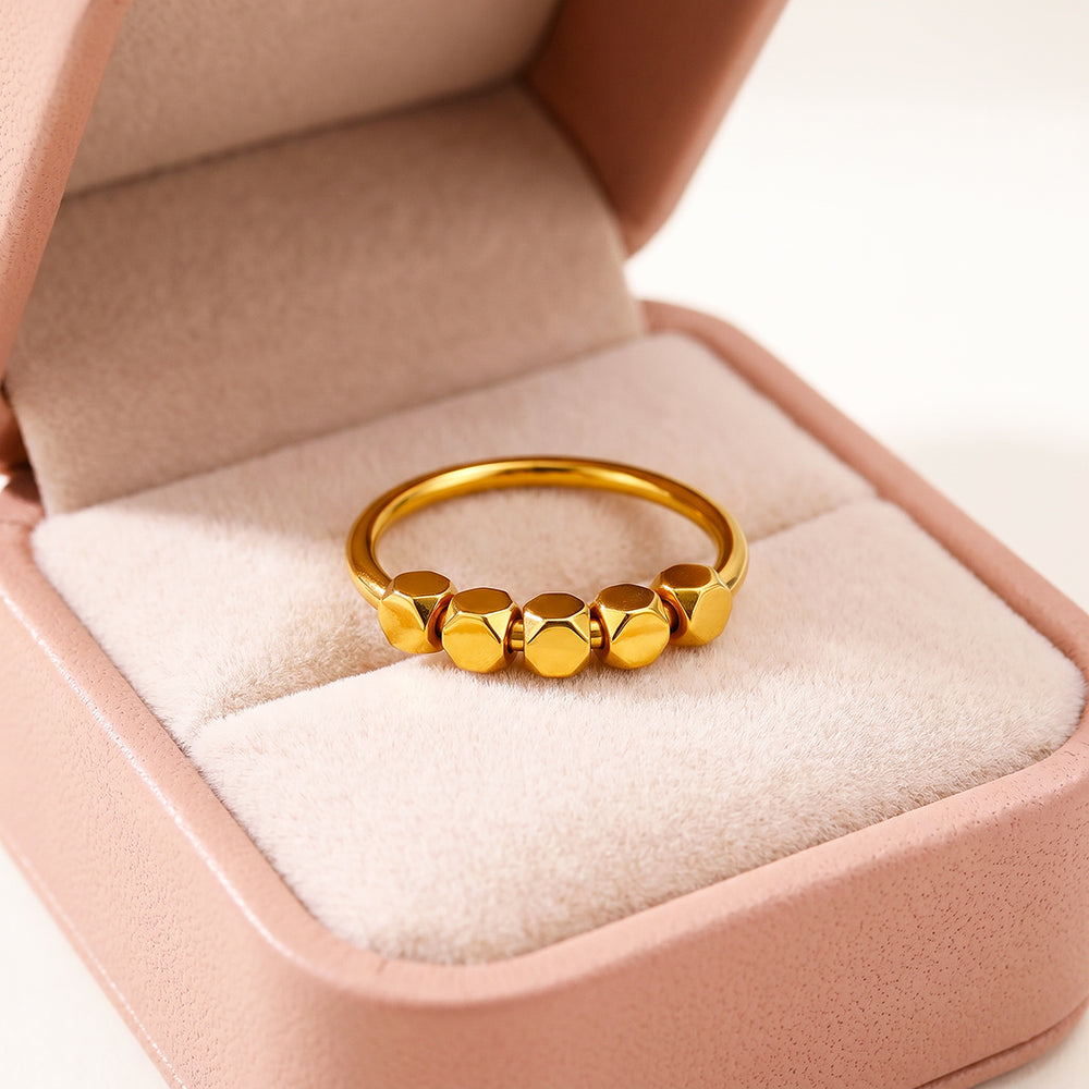 Geometric Disc Band Ring | Luxe2089