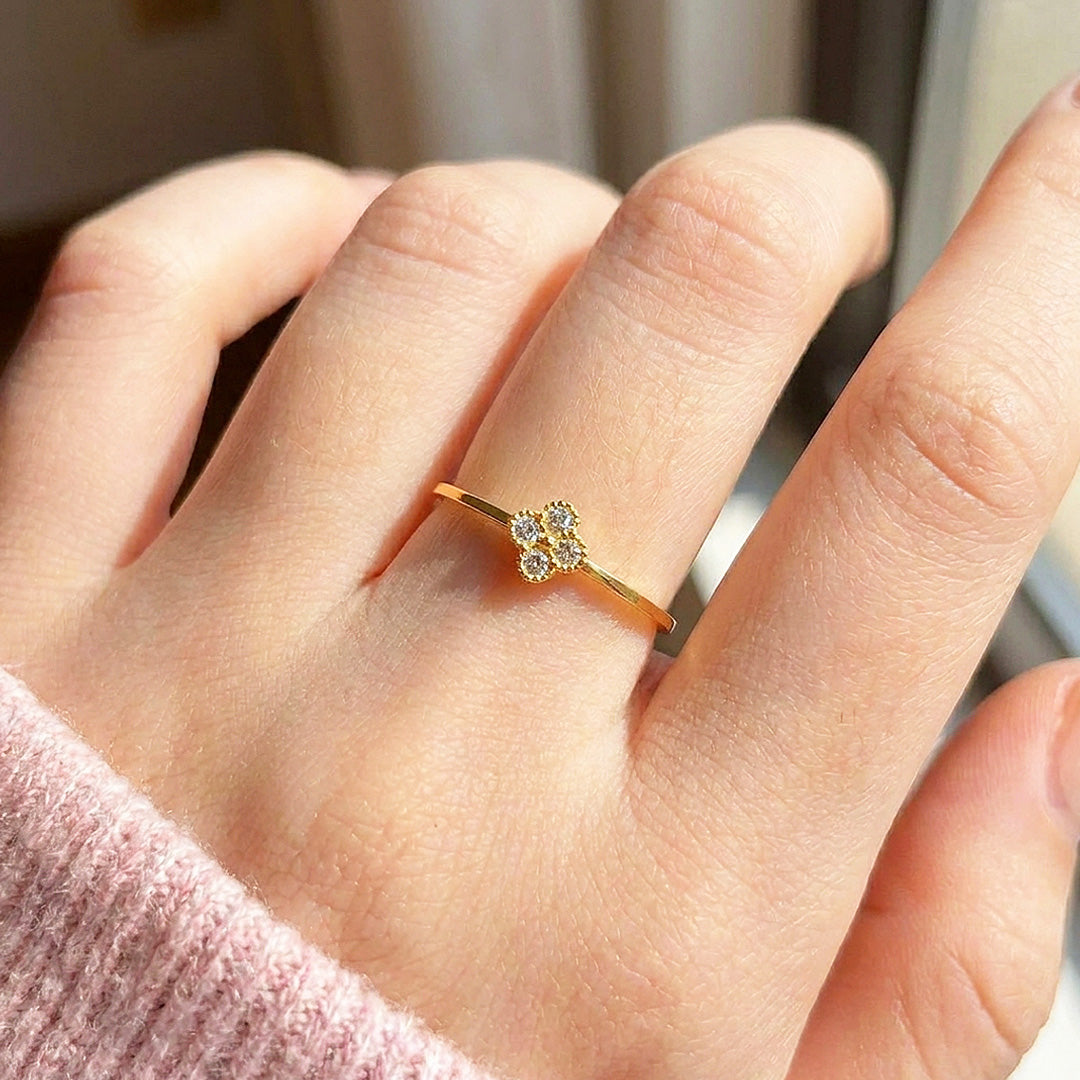 Clover Cluster Ring | Gold | Luxe2098