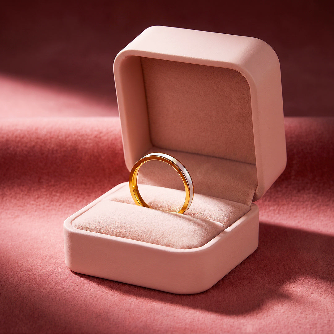 White Sea Shell Band Ring | Luxe2902