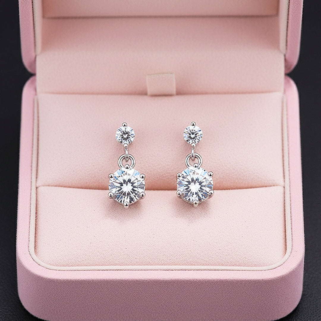 Celestial Asymmetric Drop Earrings | Gold | Luxe3636 - Luxe Earrings | Singapore Jewellery, Wedding Rings &amp; Gifts | Same Day Delivery | Tiara.com.sg