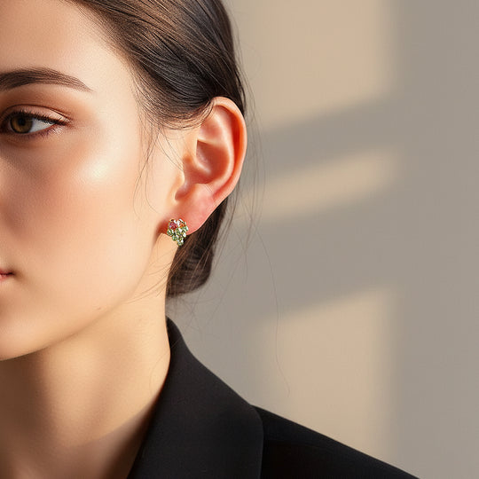 Grape Cluster Stud Earrings | Gold | Luxe3650 - Luxe Earrings | Singapore Jewellery, Wedding Rings &amp; Gifts | Same Day Delivery | Tiara.com.sg