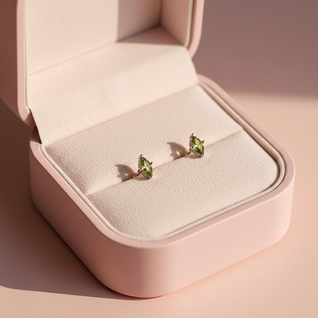 Marquise Stud Earrings | White Gold | Luxe3655 - Luxe Earrings | Singapore Jewellery, Wedding Rings &amp; Gifts | Same Day Delivery | Tiara.com.sg