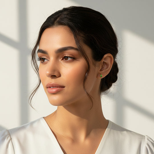 Marquise Stud Earrings | White Gold | Luxe3655 - Luxe Earrings | Singapore Jewellery, Wedding Rings &amp; Gifts | Same Day Delivery | Tiara.com.sg