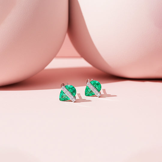 Pear Cut Solitaire Earrings | White Gold | Luxe3671 - Luxe Earrings | Singapore Jewellery, Wedding Rings &amp; Gifts | Same Day Delivery | Tiara.com.sg