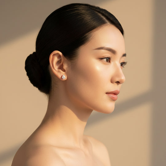 Pear Cut Solitaire Earrings | White Gold | Luxe3671 - Luxe Earrings | Singapore Jewellery, Wedding Rings &amp; Gifts | Same Day Delivery | Tiara.com.sg