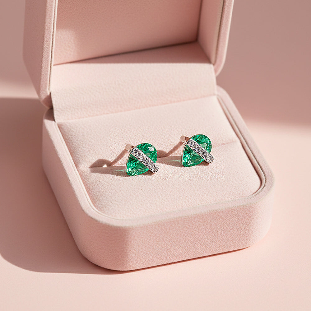 Pear Cut Solitaire Earrings | White Gold | Luxe3671 - Luxe Earrings | Singapore Jewellery, Wedding Rings & Gifts | Same Day Delivery | Tiara.com.sg