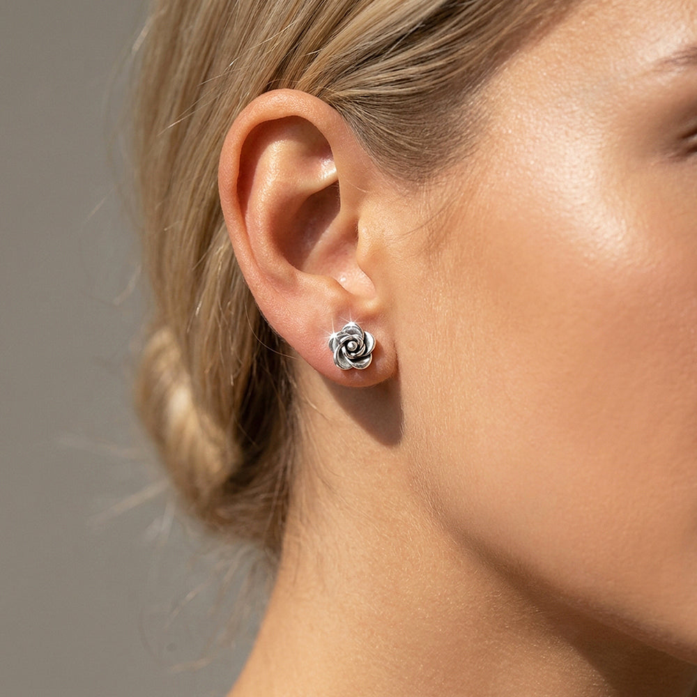 Rose Stud Earrings | Luxe3755