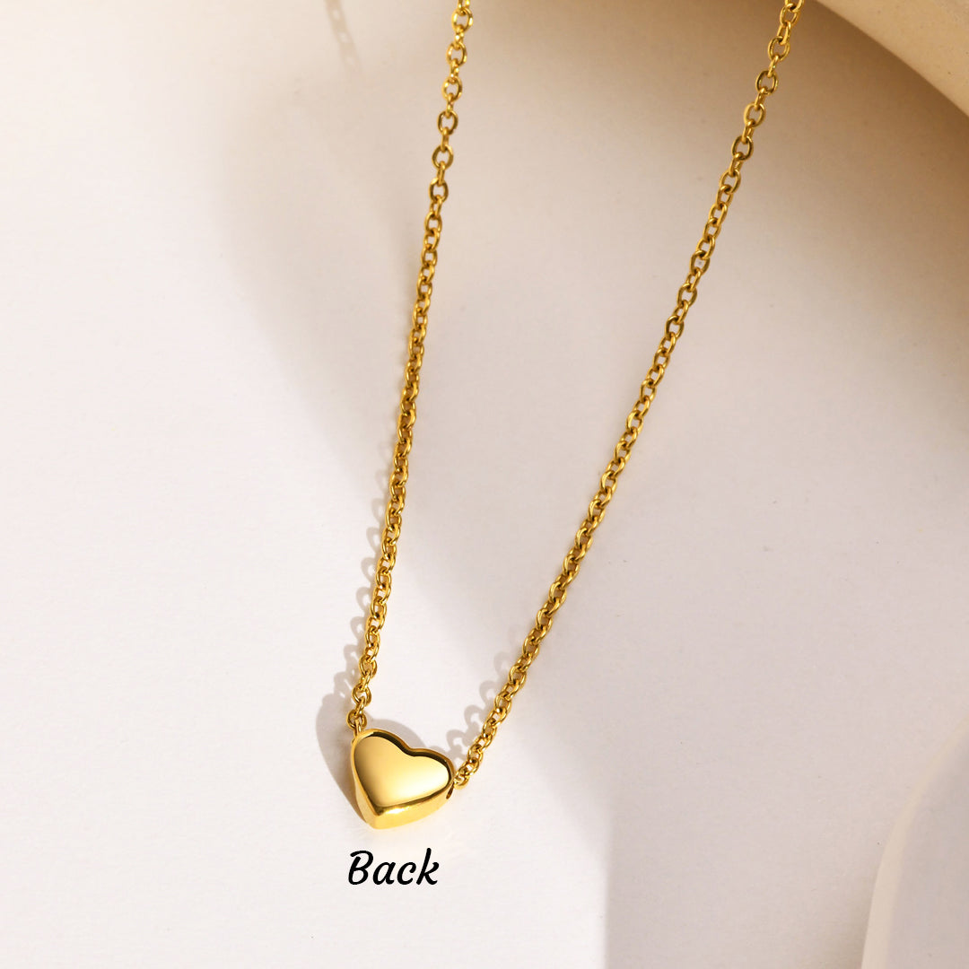 Luxe4371 - Personalized Heart Charm Necklace