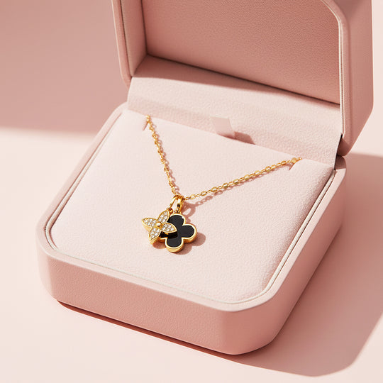Cluster Pendant Necklace | Gold | Luxe4440 - Luxe Necklace | Singapore Jewellery, Wedding Rings &amp; Gifts | Same Day Delivery | Tiara.com.sg