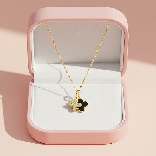 Cluster Pendant Necklace | Gold | Luxe4440 - Luxe Necklace | Singapore Jewellery, Wedding Rings &amp; Gifts | Same Day Delivery | Tiara.com.sg