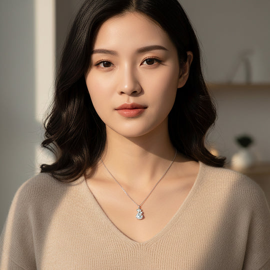 Fortune Pouch Pendant Necklace | Silver | Luxe4450 - Luxe Necklace | Singapore Jewellery, Wedding Rings &amp; Gifts | Same Day Delivery | Tiara.com.sg