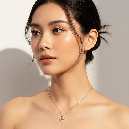 Silver Swan Pendant Necklace | Luxe4452 - Luxe Necklace | Singapore Jewellery, Wedding Rings &amp; Gifts | Same Day Delivery | Tiara.com.sg