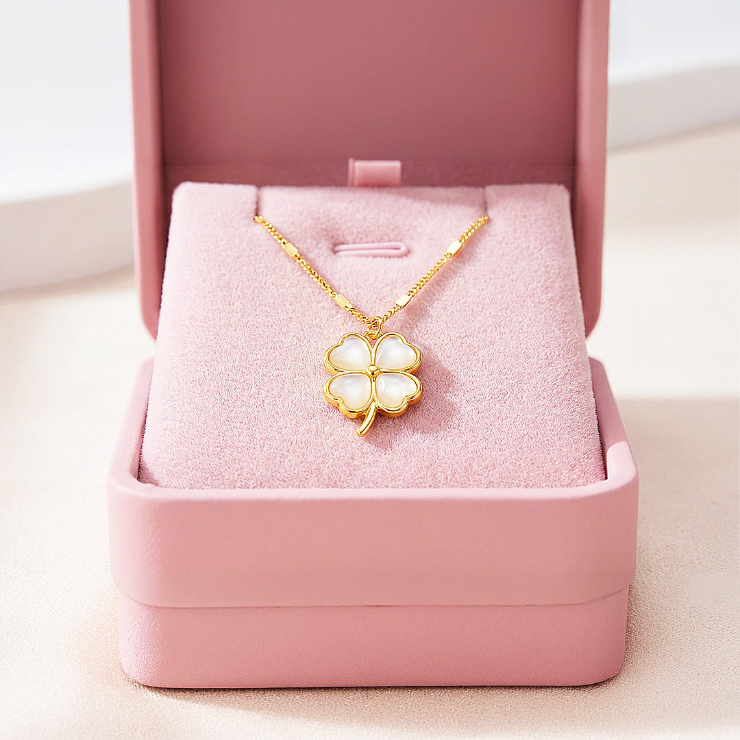 Four-Leaf Clover Pendant Necklace | Gold | Luxe4461 - Luxe Necklace | Singapore Jewellery, Wedding Rings & Gifts | Same Day Delivery | Tiara.com.sg