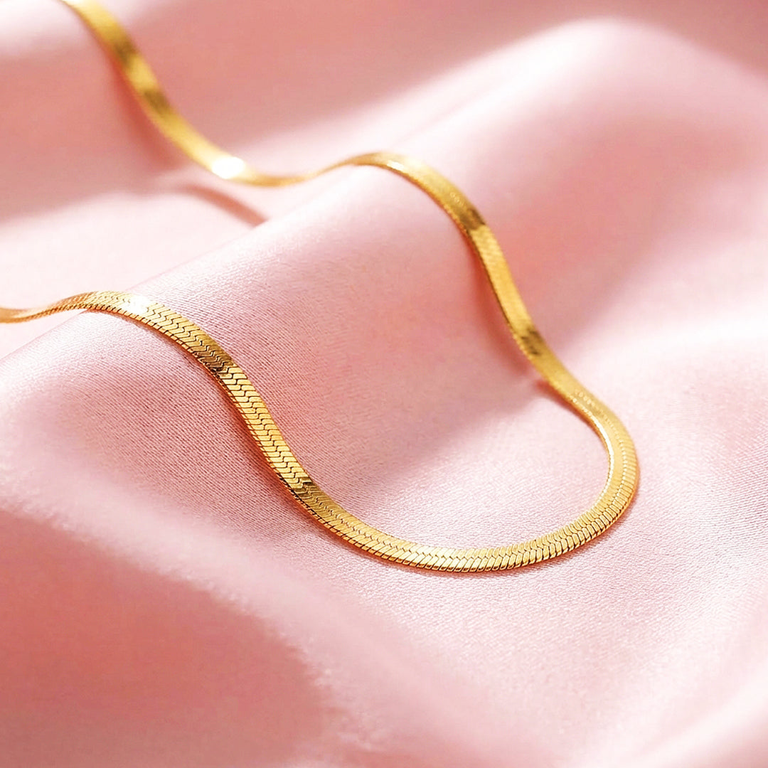 Snake Chain Necklace | Gold &amp; Silver | Luxe4491 - Luxe Necklace | Singapore Jewellery, Wedding Rings &amp; Gifts | Same Day Delivery | Tiara.com.sg