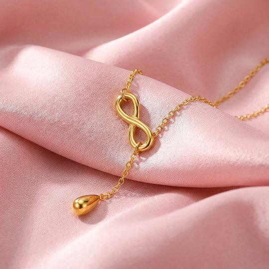 Infinity Lariat Drop Necklace | Luxe4519