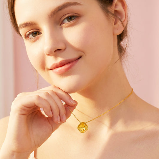 Four-Leaf Clover Pendant Necklace | Luxe4555