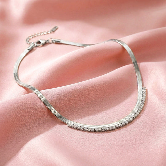 Herringbone Tennis Necklace | Luxe4559